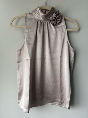Rachel Zoe Mock Neck Halter Blouse - Size Small